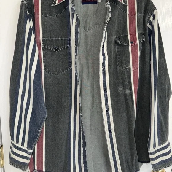 Wrangler Brushpopper Western Vintage shirt 17-35 Large - Picture 1 of 2